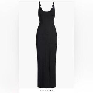 SKIMS smooth lounge scoop neck long dress